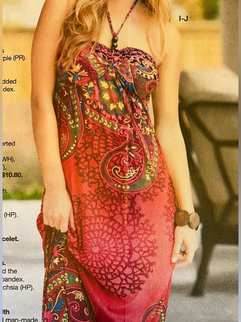 Body Central Burgundy Paisley Halter Women’s Maxi Dress Size Medium